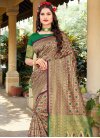 Green and Purple Art Silk Designer Traditional Saree - 1