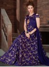 Silk Embroidered Work Readymade Floor Length Gown - 1