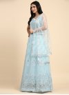 Embroidered Work Net Readymade Classic Gown - 1