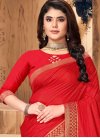 Vichitra Silk Trendy Classic Saree For Casual - 1