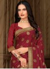 Vichitra Silk Contemporary Style Saree For Casual - 1