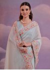 Embroidered Work Trendy Classic Saree For Ceremonial - 3