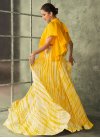 Cream and Yellow Designer A Line Lehenga Choli For Ceremonial - 3