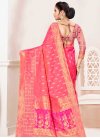 Banarasi Silk Hot Pink and Rose Pink Classic Saree For Ceremonial - 2