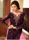 Pink and Purple Sharara Salwar Suit - 1