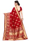 Banarasi Silk Designer Contemporary Saree For Casual - 1