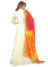 Chanderi Silk Readymade Anarkali Salwar Suit - 1