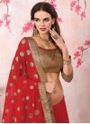 Beads Work Faux Georgette Trendy Classic Saree - 1