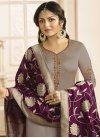 Drashti Dhami Satin Georgette Trendy Churidar Salwar Suit - 1