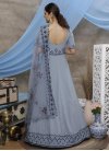 Faux Georgette Embroidered Work Long Length Anarkali Suit - 1