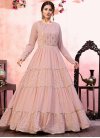 Lace Work Floor Length Trendy Gown For Ceremonial - 1