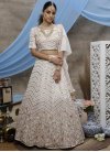 Faux Georgette Embroidered Work A - Line Lehenga - 2