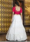 Rose Pink and White Trendy Lehenga Choli For Ceremonial - 2
