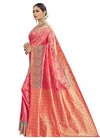 Banarasi Silk Thread Work Trendy Classic Saree - 1