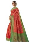 Banarasi Silk Thread Work Classic Saree - 1
