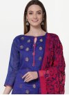 Blue and Rose Pink Trendy Churidar Suit For Casual - 1