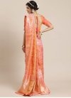 Banarasi Silk Hot Pink and Peach Designer Traditional Saree For Ceremonial - 1
