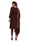 Faux Georgette Pant Style Designer Salwar Suit - 1