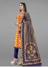 Woven Work Trendy Churidar Salwar Suit - 2