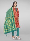 Art Silk Trendy Churidar Salwar Suit - 2