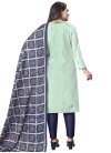 Cotton Embroidered Work Pant Style Salwar Suit - 1