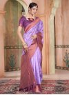 Woven Work Kanjivaram Silk Purple and Violet Traditional Designer Saree - 2
