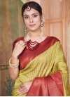 Red and Yellow Trendy Classic Saree For Ceremonial - 2