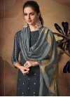 Maslin Silk Palazzo Style Pakistani Salwar Suit - 1