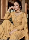 Embroidered Work Faux Georgette Sharara Salwar Suit - 2