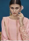 Art Silk Palazzo Style Pakistani Salwar Suit For Ceremonial - 1