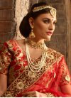 Artistic Embroidered Work Silk A - Line Lehenga For Bridal - 1