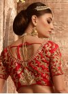 Artistic Embroidered Work Silk A - Line Lehenga For Bridal - 2