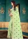 Embroidered Work Faux Georgette Traditional Designer Saree For Festival - 1
