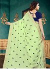 Embroidered Work Faux Georgette Traditional Designer Saree For Festival - 2