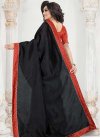 Black and Red Art Silk Trendy Saree - 2