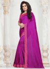 Magenta and Rose Pink Designer Contemporary Style Saree For Casual - 1