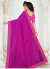 Magenta and Rose Pink Designer Contemporary Style Saree For Casual - 2
