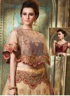Cream and Red Trendy A Line Lehenga Choli For Party - 1