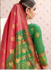 Thread Work Cotton Silk Traditional Designer Saree For Ceremonial - 1