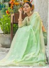 Linen Embroidered Work Trendy Classic Saree - 2