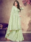 Faux Georgette Embroidered Work Classic Saree - 1