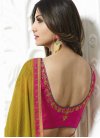 Olive and Rose Pink Shilpa Shetty Designer Contemporary Style Saree - 2