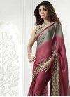 Shilpa Shetty Lace Work Contemporary Style Saree - 1