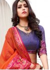Cotton Silk Orange and Rose Pink Traditional Designer Saree - 1