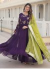 Georgette Embroidered Work Readymade Designer Gown - 3
