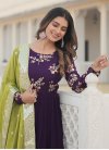 Georgette Embroidered Work Readymade Designer Gown - 4