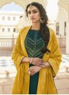 Cotton Lawn Embroidered Work Palazzo Style Pakistani Salwar Suit - 1