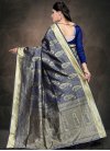 Thread Work Art Silk Trendy Classic Saree For Ceremonial - 2