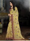 Coffee Brown and Gold Trendy Classic Saree For Festival - 1