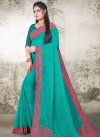 Faux Georgette Embroidered Work Traditional Designer Saree - 2